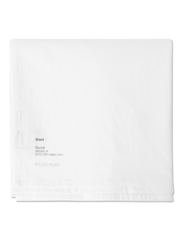 dubbele lakens - crisp white - Studio Feder